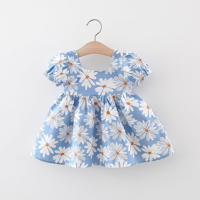 Fashion Girls Full Of Chrysanthemum Dress