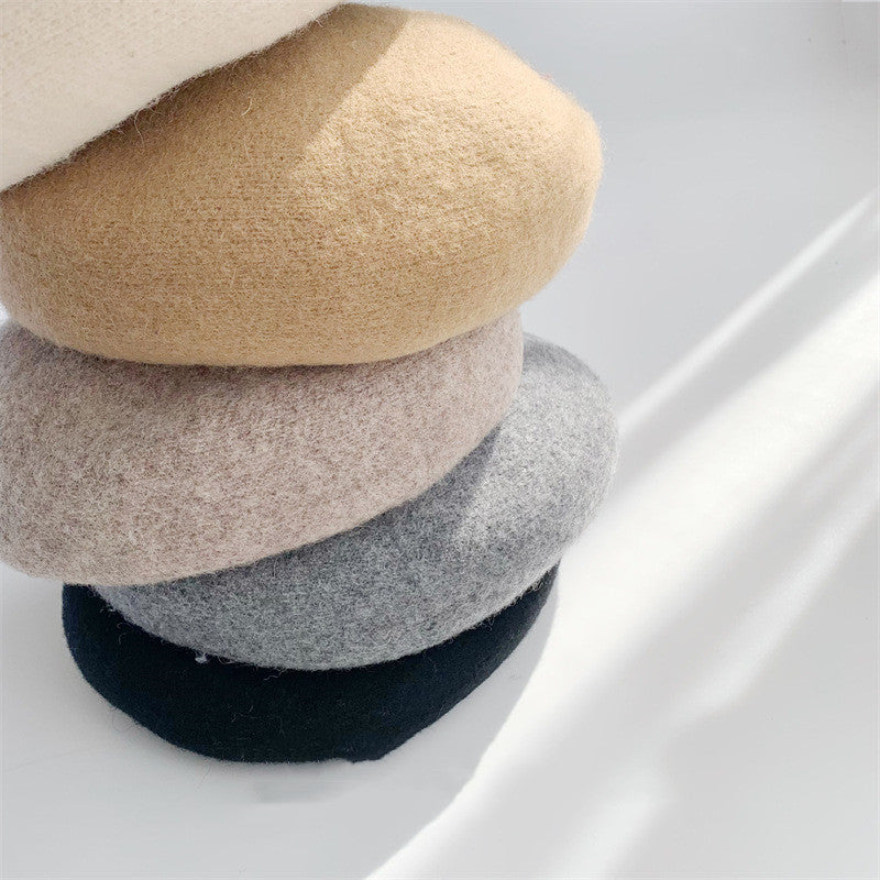 Women's Fashion Casual Warm Solid Color Hat