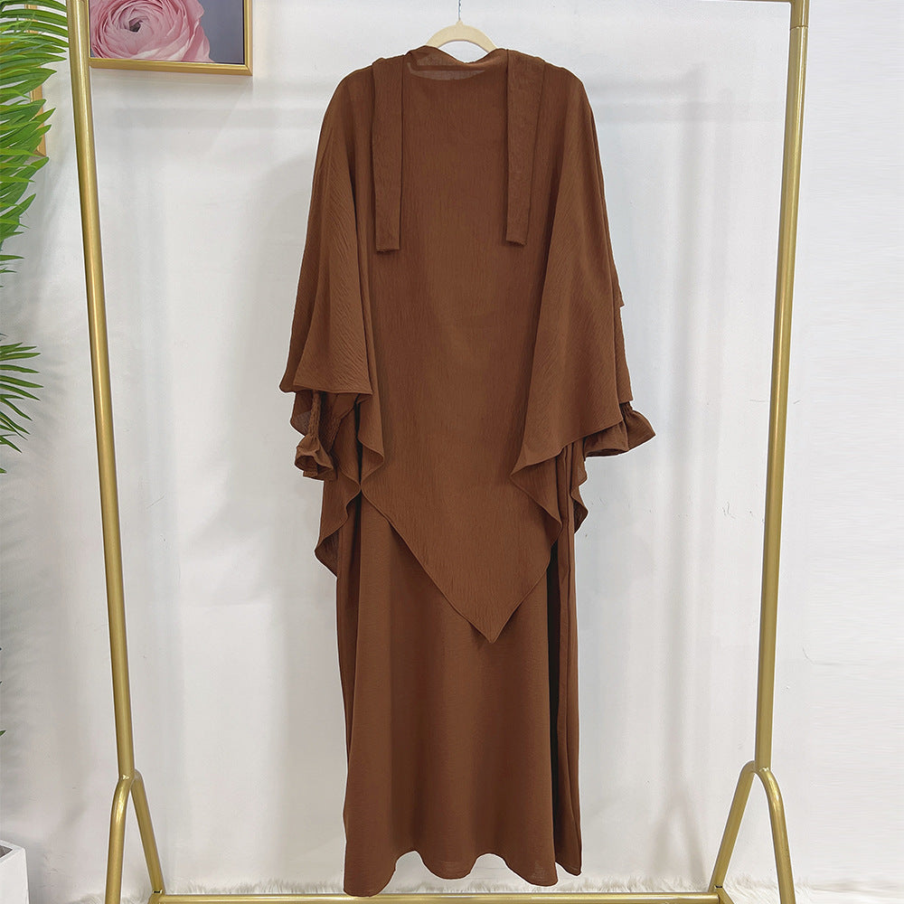 👑 Robe Kaftan Aïssata avec Voile Assorti