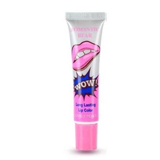 💋 ROMANTIC BEAR – Rouge à Lèvres Peel-Off 6 Couleurs Longue Tenue