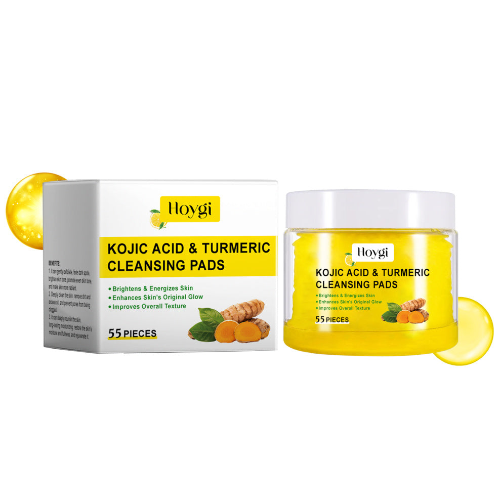 🌿 Hoygi – Pads Nettoyants & Exfoliants au Curcuma
