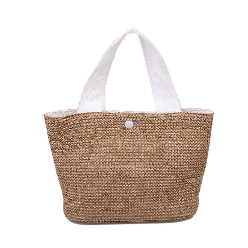 Woven Bucket Bag – Summer Beach Style