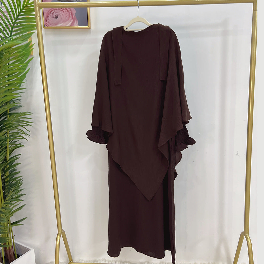 👑 Robe Kaftan Aïssata avec Voile Assorti