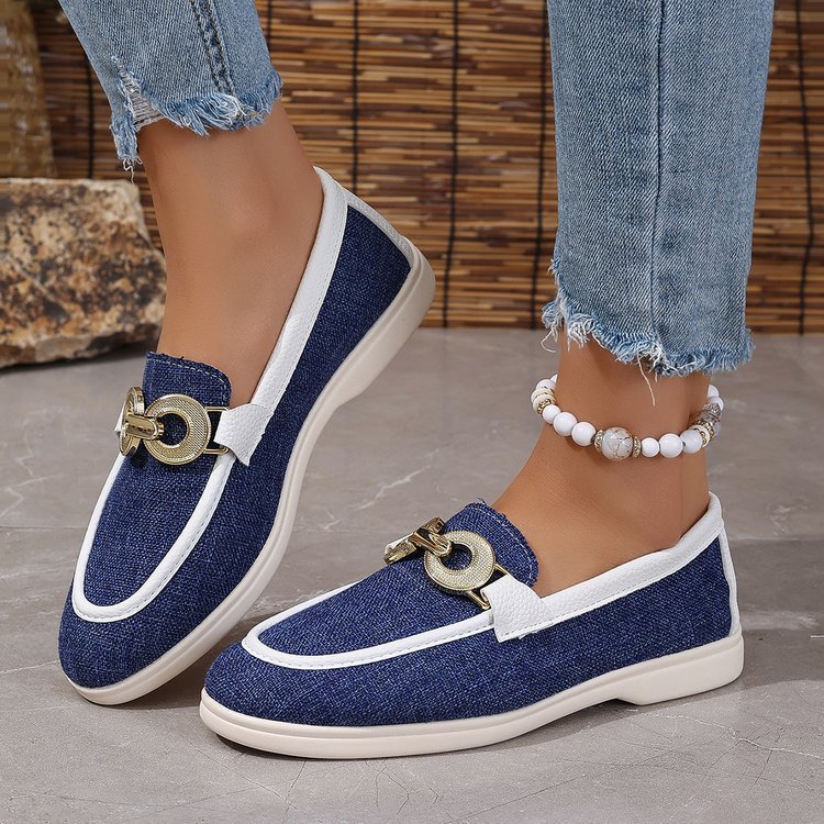 Fly-kit Mesh Metal Casual Women's Shoes