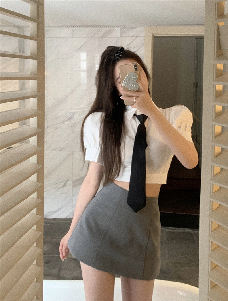 Women's Summer Waist Tight Cropped Top