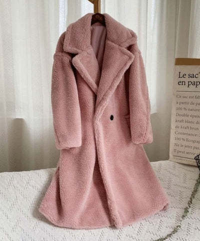 Kadiatou – Manteau en laine d’agneau à poches ❄️🧥