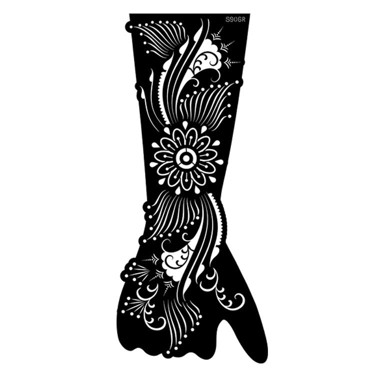 ✨ Tattoo Éphémère Aïssata – Géométrie Mystique
