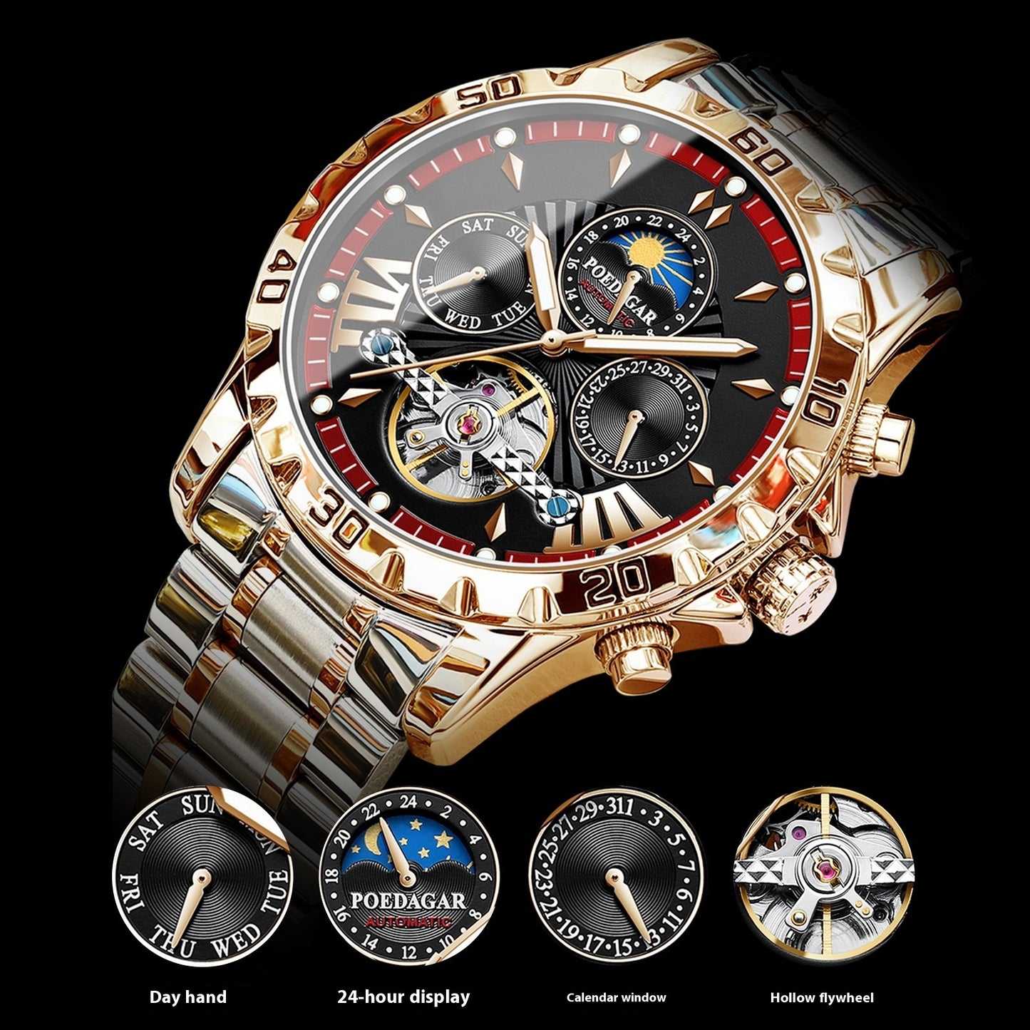 ⌚ MAKOUBA – Montre Automatique Élégance Prestige 🖤🔥