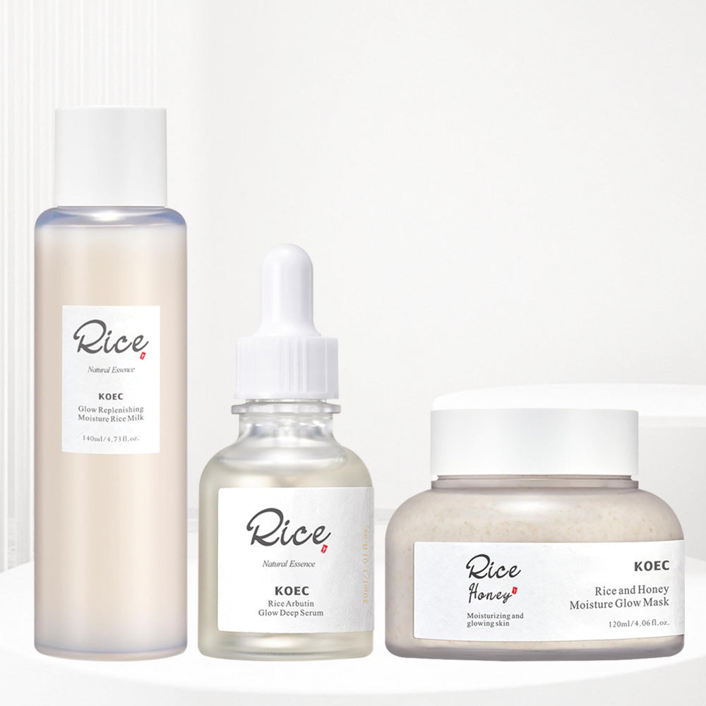 Coffret de Soin Visage KOEC au Miel et Riz - 3 Pièces