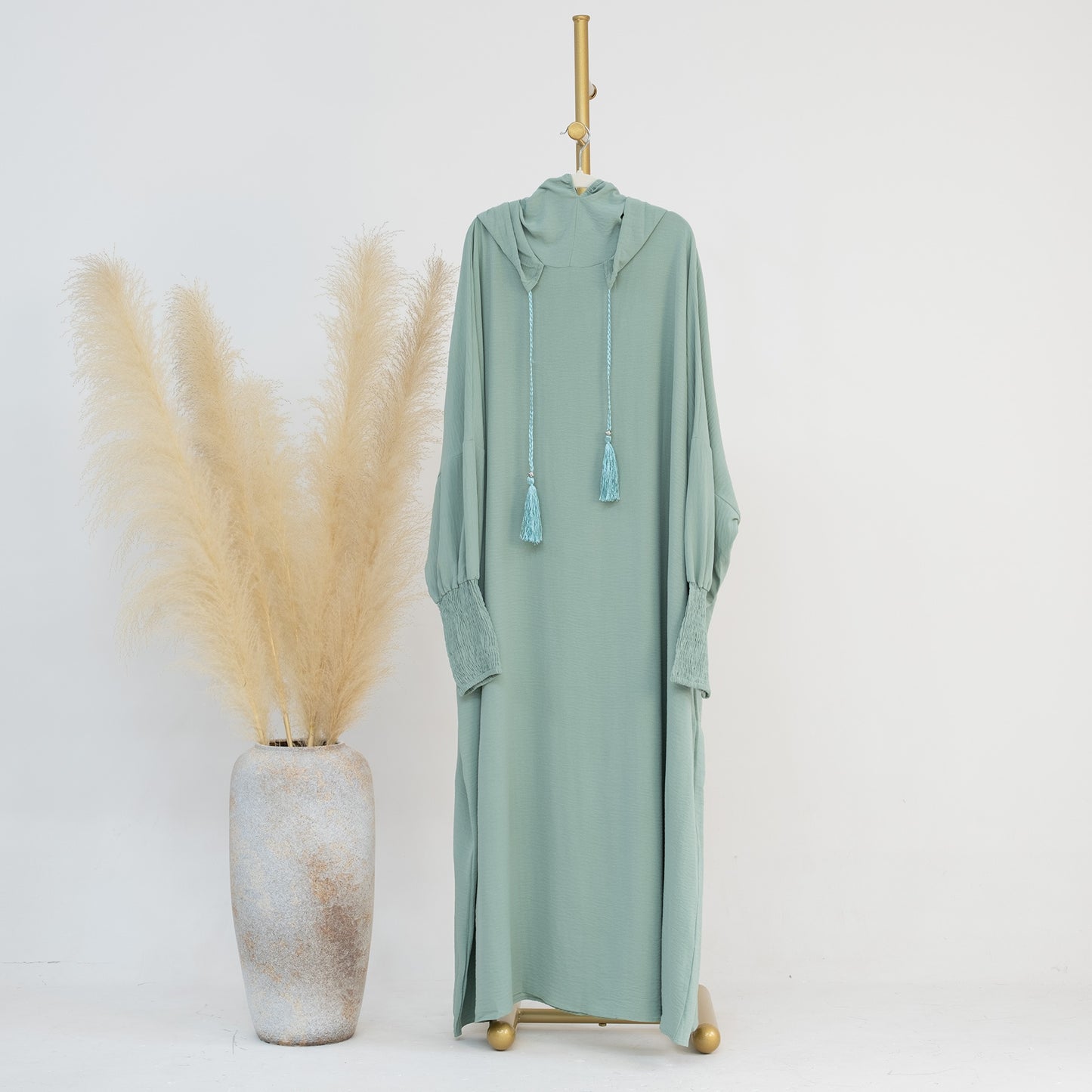 🌿 TAHIRA – Robe Élégante Orientale Sans Manches
