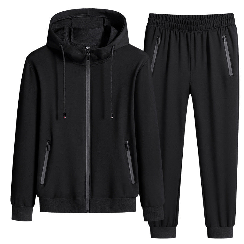 Plus Size Couple Casual Sweater Trousers Jacket