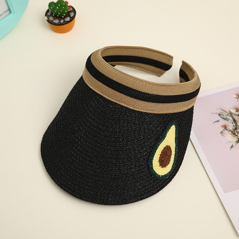 Parent-child Children's Hat Summer Male Tide Sunscreen Straw Hat Korean Sun Hat Female Sandal Hat Empty Top Hat Girl Summer Treasure