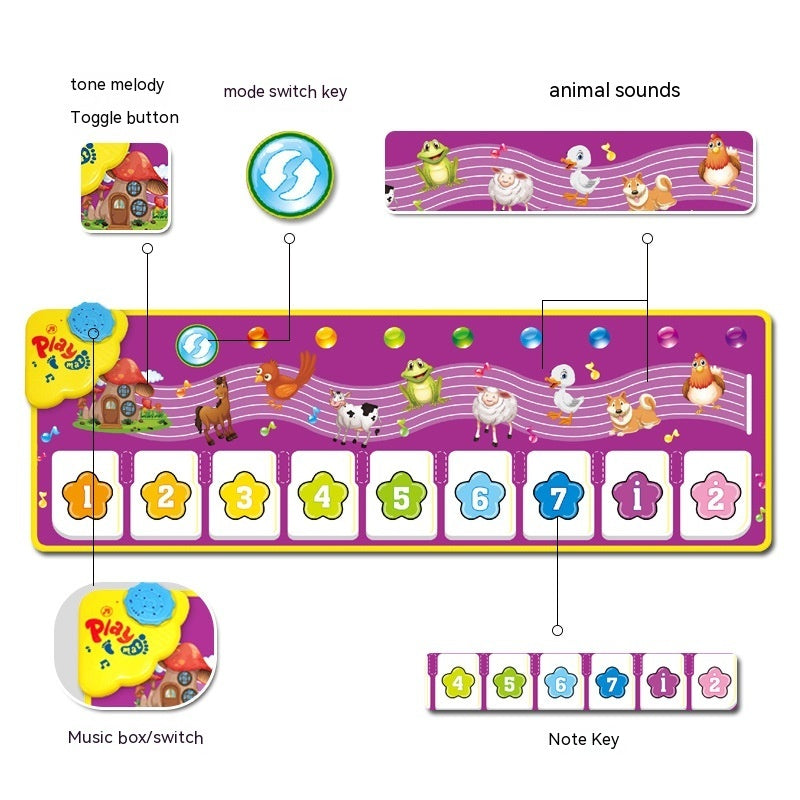 Children's And Baby's Multifunctional Music Game Blanket