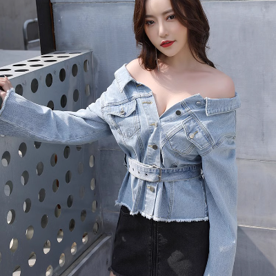 🖤Mintou – Veste en Denim pour Femme