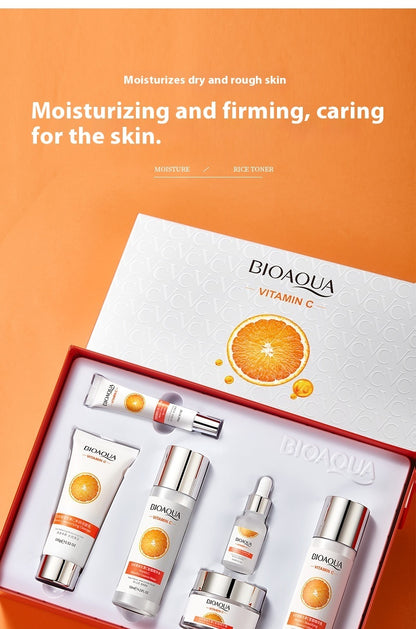 🍊 BioAqua Vitamin C Hydra Glow – Set of 6 face and eye treatments ✨