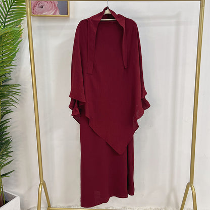 👑 Robe Kaftan  Aïssata  avec Voile Assorti