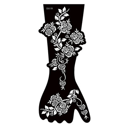 ✨ Tattoo Éphémère Aïssata – Géométrie Mystique