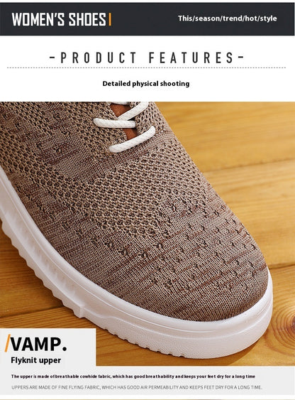 Mesh Breathable Canvas Shoes Block Couple Shoes