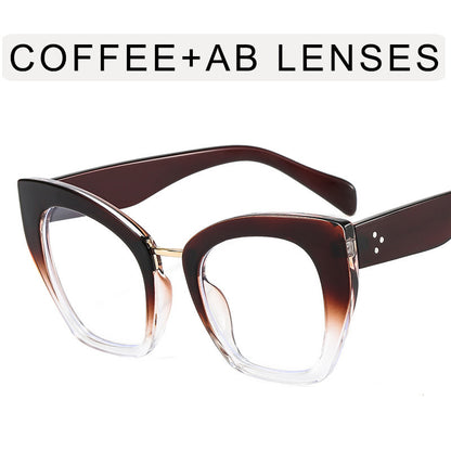 Mi Nail Cat Eye Large Frame Anti-Blue Light Flat Mirror