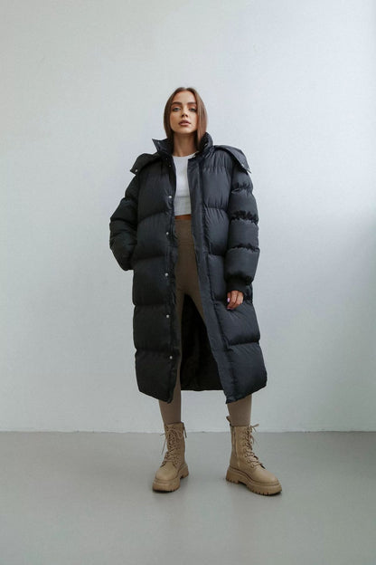 Sirama – Hoodie long ample d’automne et hiver 🍂🧥❄️