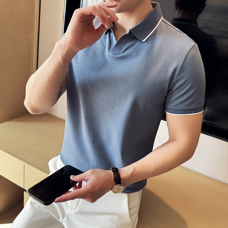 👕 SENKO – Polo Coton Perlé Élégance Décontractée ✨