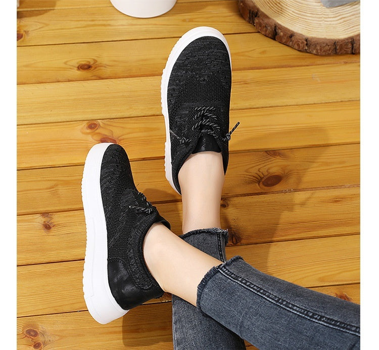 Mesh Breathable Canvas Shoes Block Couple Shoes
