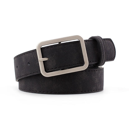 🔲 Ceinture Tendance à Boucle Carrée – Look Minimaliste & Stylé
