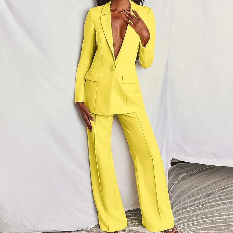 💖 Taliya – Ensemble blazer et pantalon chic pour femmes