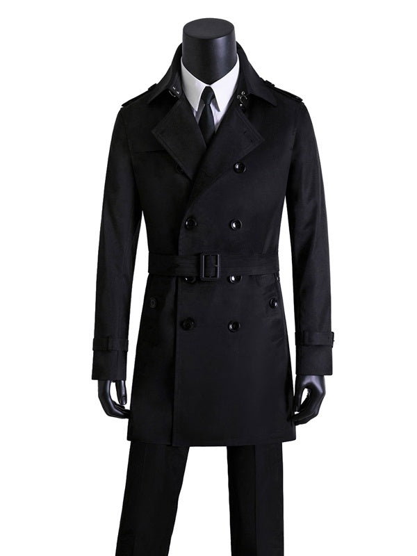 🖤 Yamal Élégance🖤 Trench Coat Long Homme Slim