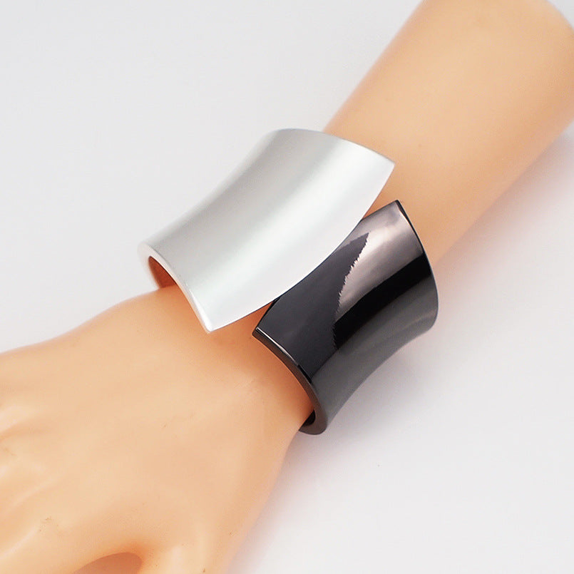 Zara Bracelet Métal Large Punk Brillant Exagéré