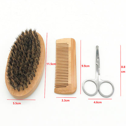 🧔🏾 Salomo Beard Kit – Oil, Cream, Brush, Comb and Accessories