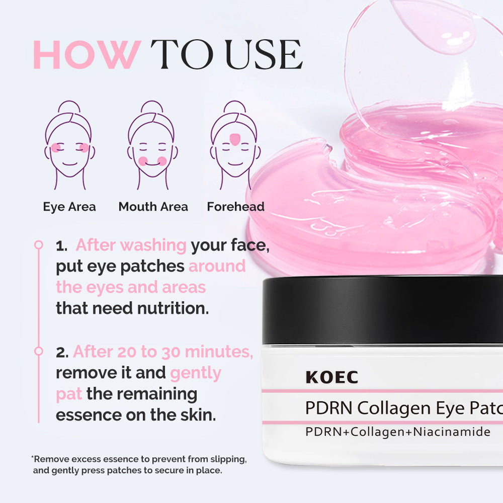 Masque pour les Yeux KOEC Collagène PDRN - 60 Patchs