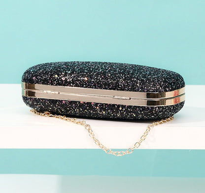 Mini Sac Ovale Paillettes Chaîne Femme