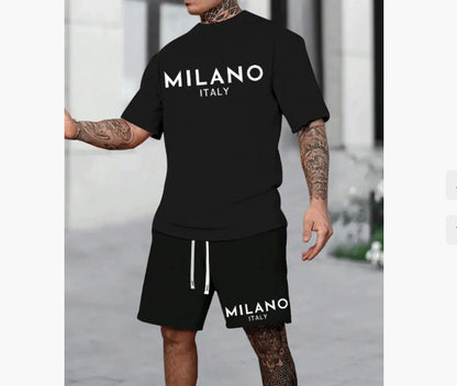 Ensemble T-shirt Col Rond Short Homme