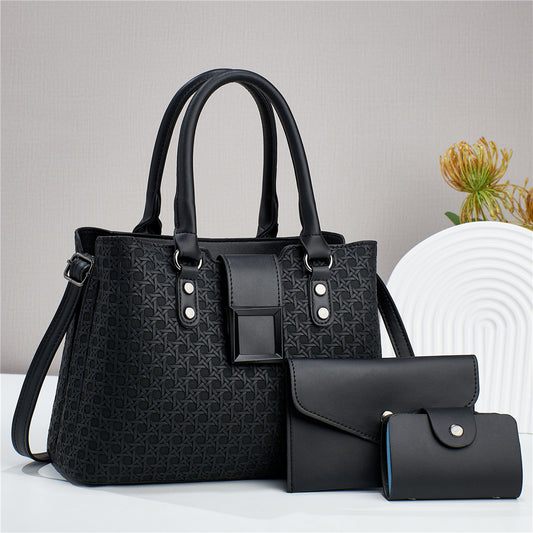 👜 NAFISSATOU – Set 3-en-1 Élégance Tressée & Polyvalente 💼✨