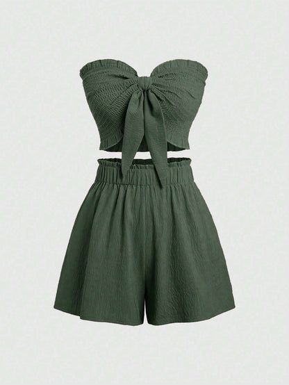 Two Piece Clothes Set With Wrapping Top Summer Co Ordbeach Co Ordfestival Co Ord