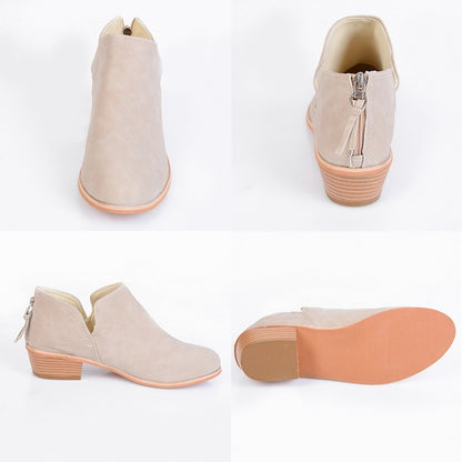 🍂 Bottines Rétro à Talons – Élégance Automnale pour Femmes