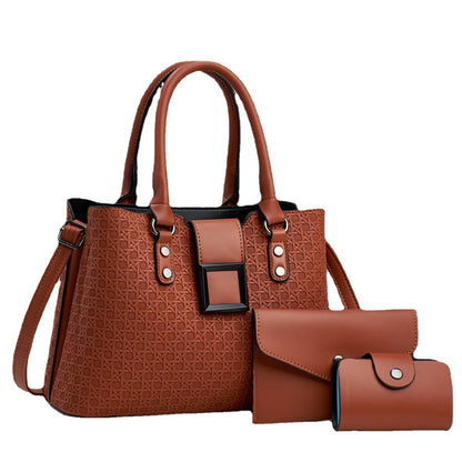 👜 NAFISSATOU – Set 3-en-1 Élégance Tressée & Polyvalente 💼✨