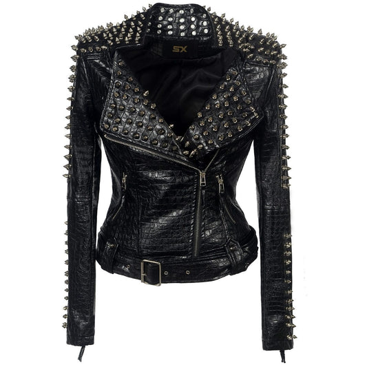 SX Zerina – Veste Motard Courte Rivetée