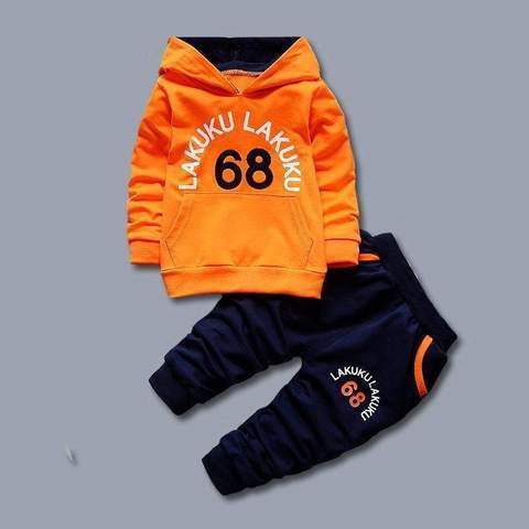 Spring Boy Foreign Trade 68 Digital Suit Long-Sleeved One-Piece Delivery Factory