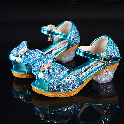 Korean Style All-match Crystal High Heels