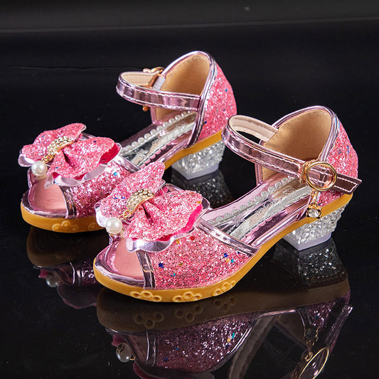 Korean Style All-match Crystal High Heels