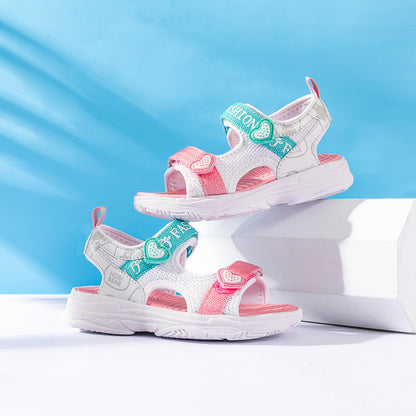 Hobby Bear Children's Shoes Summer New Korean Love Princess Shoes Cute Girls Sports Sandals Factory Outlet
