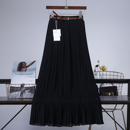 Néné 💃 Jupe Midi Plissée en Chiffon