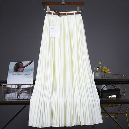 Néné 💃 Jupe Midi Plissée en Chiffon