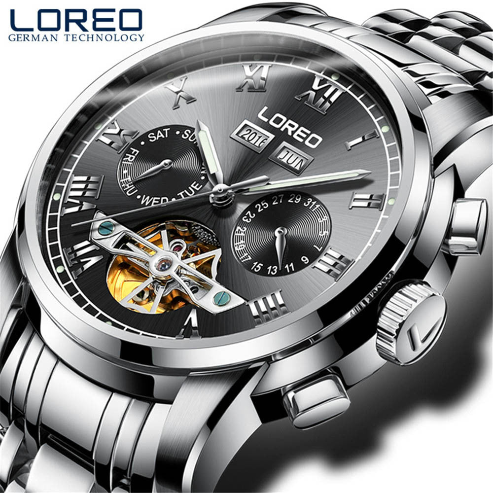 Montre LOREO Mécanique Saphir Plongée