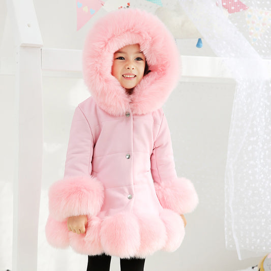 Yarima – Manteau d’Hiver Mi-long pour Filles