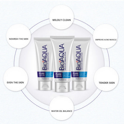 🌸 BIOAQUA – Set Nettoyant et Crème Visage Anti-Imperfections