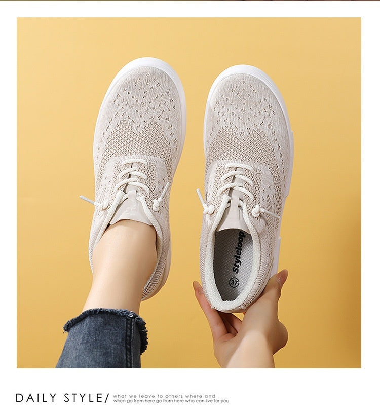 Mesh Breathable Canvas Shoes Block Couple Shoes