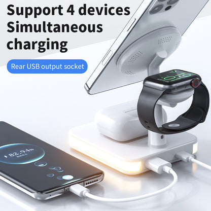 🔌 Chargez Tout en Un – Support Magnétique 4-en-1 Ultra Rapide ⚡